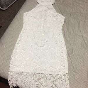 White lace dress